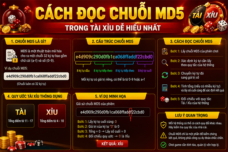 Cách đọc chuỗi MD5